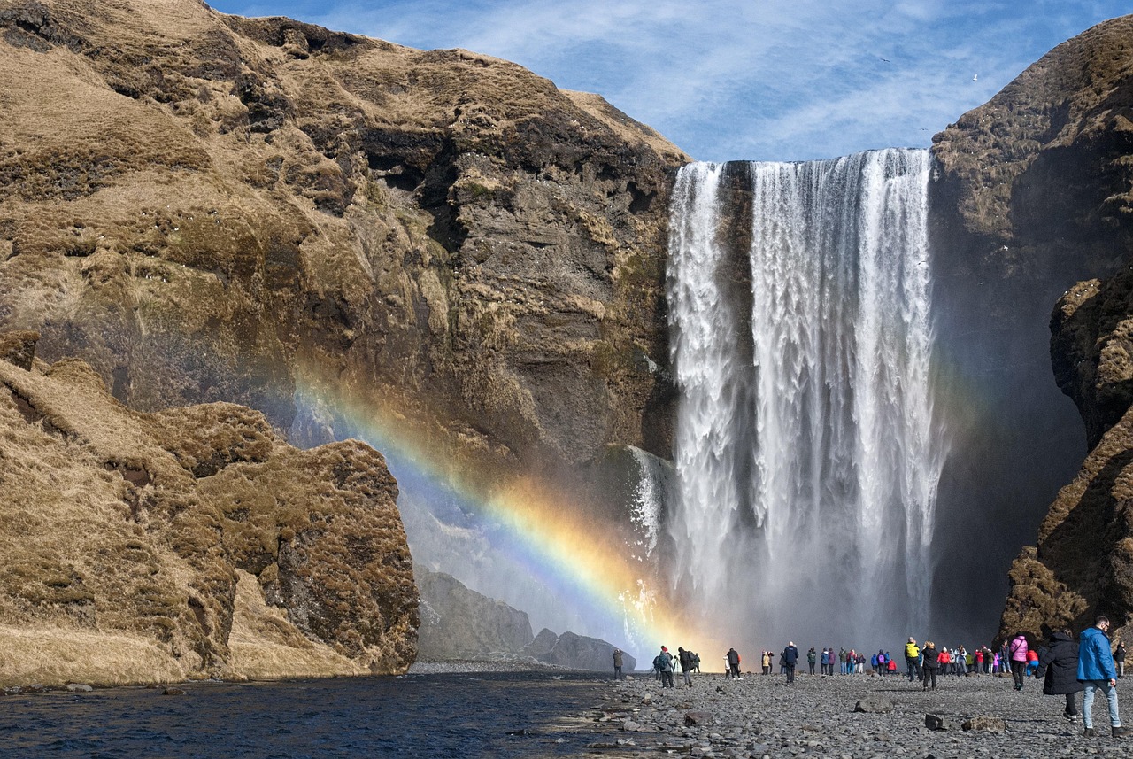 Iceland, waterfall, river — Experience NFL Like Never Before with Sports Streaming Platforms