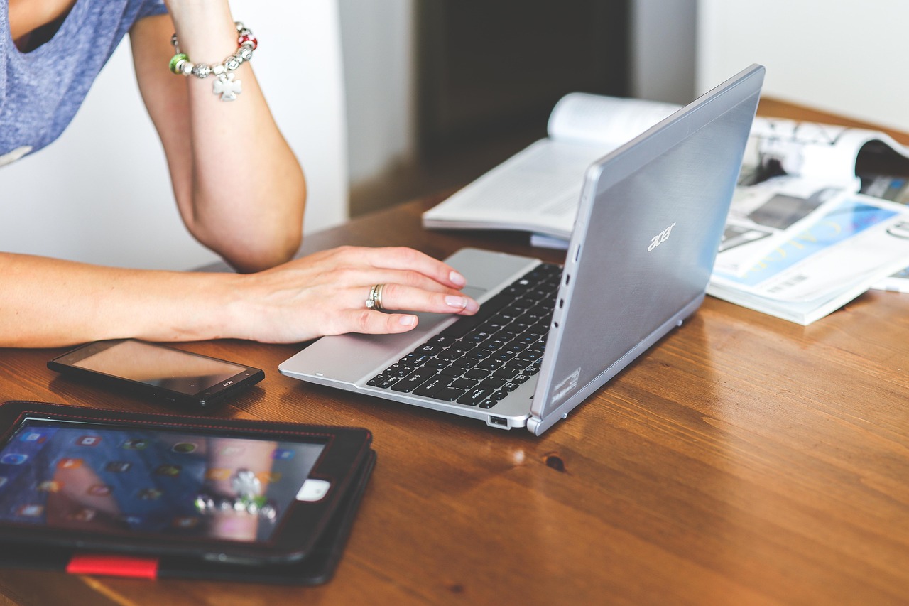 Technology, laptop, keyboard — Get Assurance And Security With Bitcoin Hosting Service
